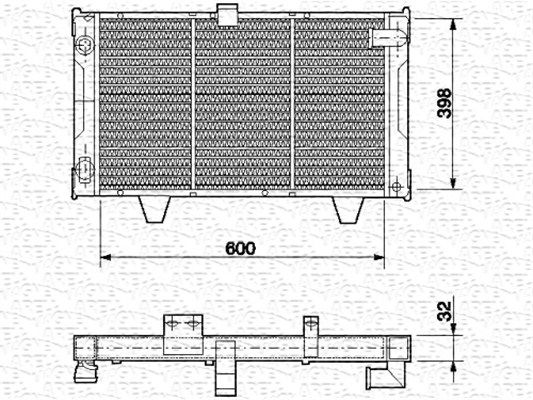 MAGNETI MARELLI Radiators, Motora dzesēšanas sistēma 350213598000